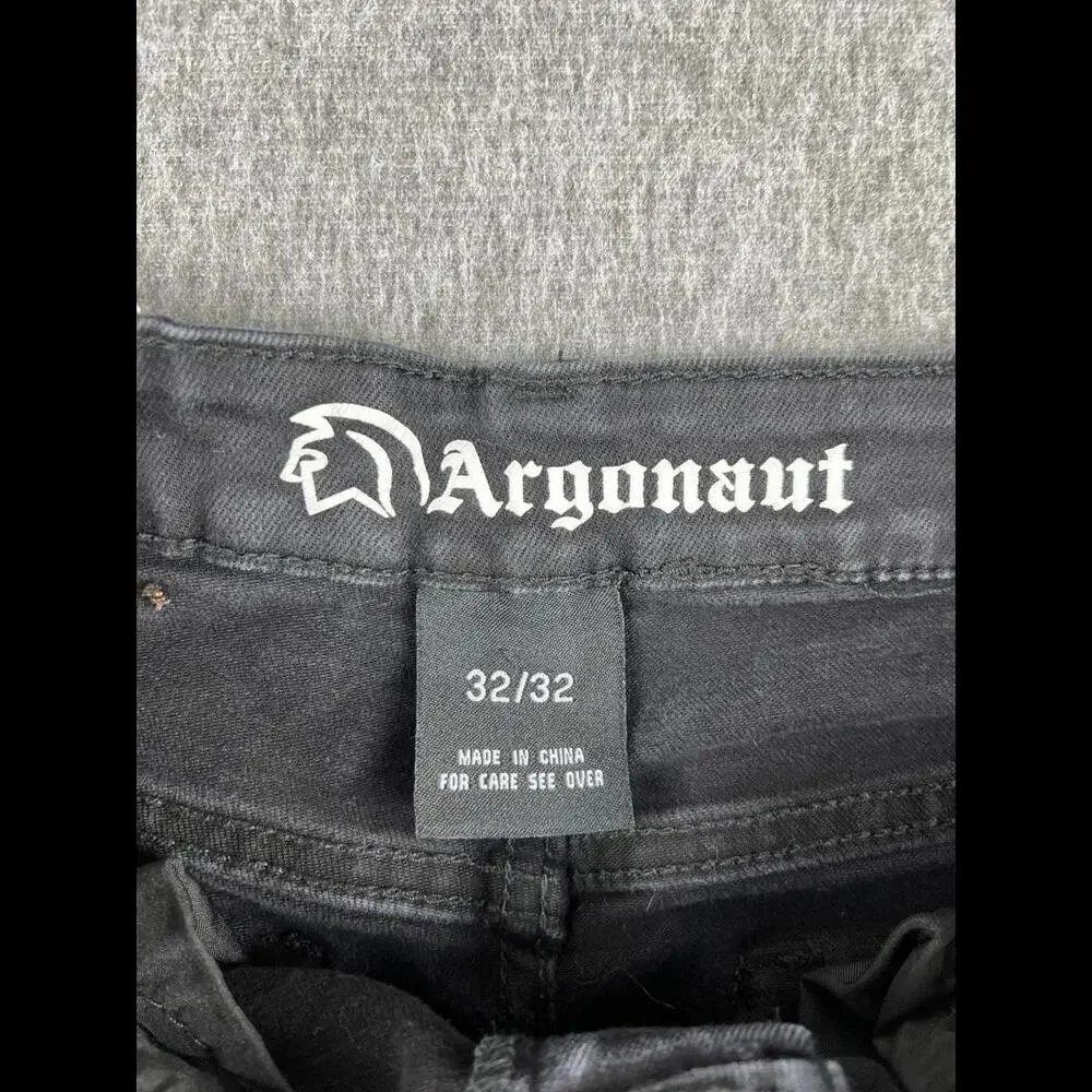 Argonaut Mens Ripped Black Skinny Jeans‎ Sz 32x32